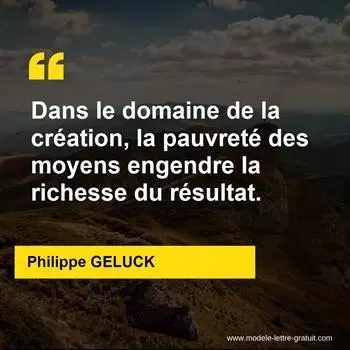 Citation Philippe GELUCK