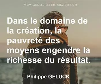 Citation de Philippe GELUCK