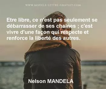 Citation de Nelson MANDELA