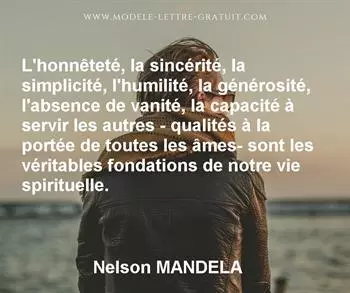 Citation de Nelson MANDELA