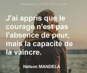 Citation de Nelson MANDELA