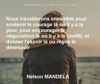 Citation de Nelson MANDELA