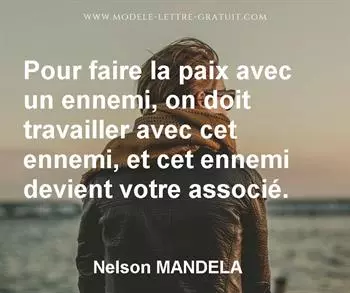 Citation de Nelson MANDELA