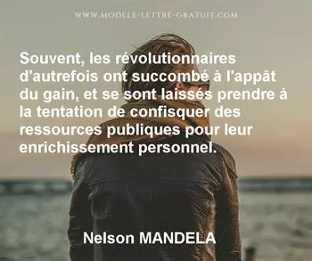 Citation de Nelson MANDELA