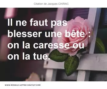 Citations Jacques CHIRAC