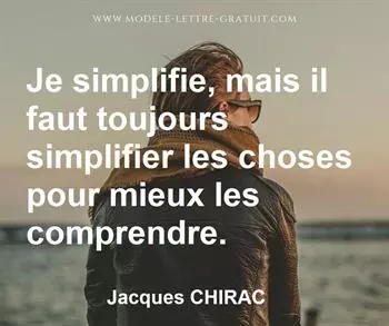 Citation de Jacques CHIRAC