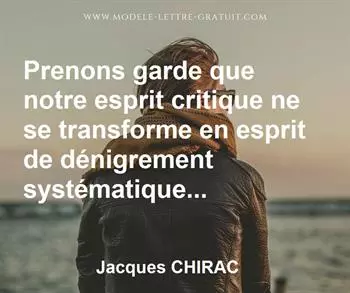 Citation de Jacques CHIRAC