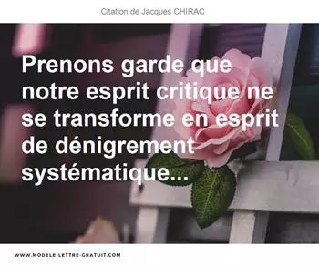 Citations Jacques CHIRAC