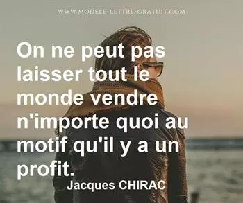 Citation de Jacques CHIRAC