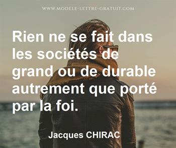 Citation de Jacques CHIRAC