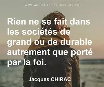 Citation de Jacques CHIRAC