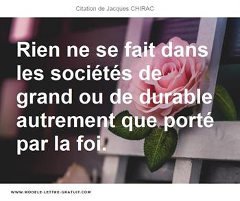 Citations Jacques CHIRAC