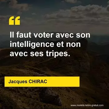 Citation Jacques CHIRAC
