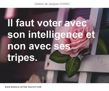 Citations Jacques CHIRAC
