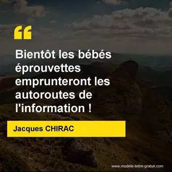 Citation Jacques CHIRAC