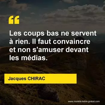 Citation Jacques CHIRAC