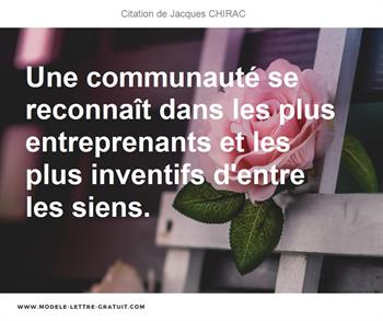 Citations Jacques CHIRAC
