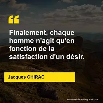 Citation Jacques CHIRAC