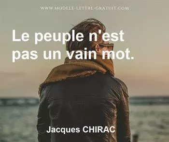 Citation de Jacques CHIRAC