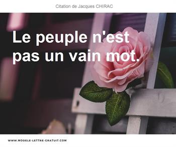 Citations Jacques CHIRAC