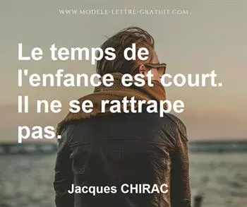 Citation de Jacques CHIRAC