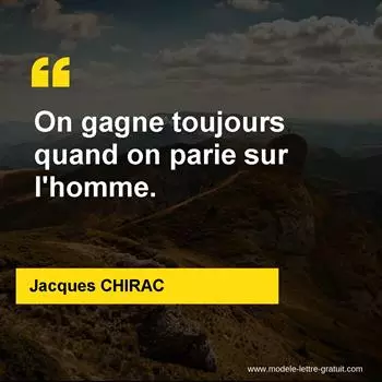 Citation Jacques CHIRAC