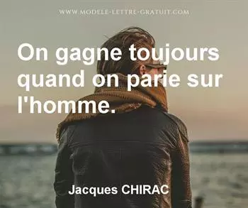 Citation de Jacques CHIRAC