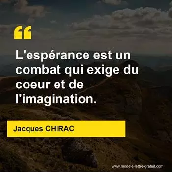 Citation Jacques CHIRAC
