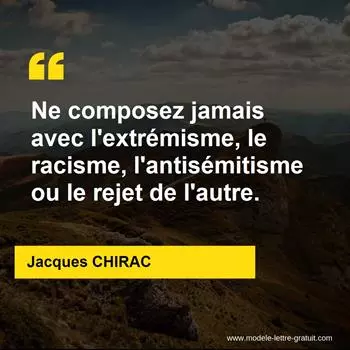 Citation Jacques CHIRAC