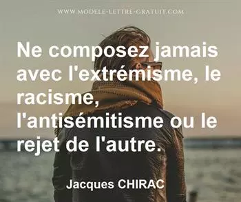 Citation de Jacques CHIRAC