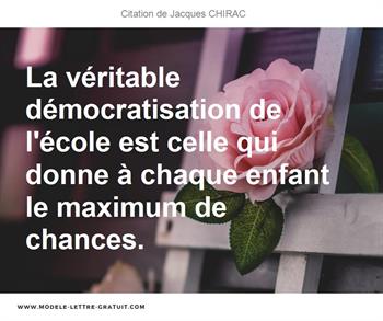 Citations Jacques CHIRAC