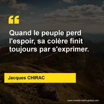 Citation Jacques CHIRAC