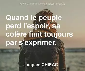 Citation de Jacques CHIRAC