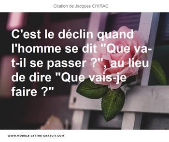 Citations Jacques CHIRAC