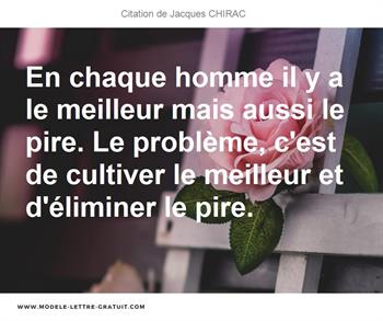 Citations Jacques CHIRAC
