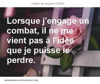 Citations Jacques CHIRAC