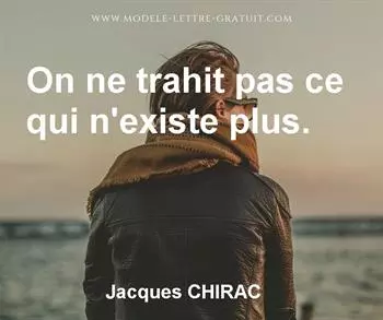 Citation de Jacques CHIRAC