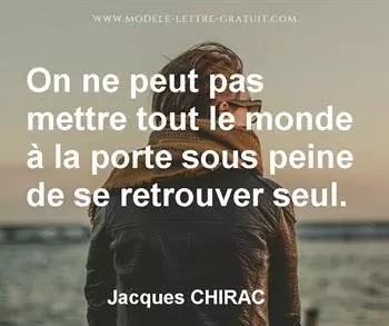 Citation de Jacques CHIRAC