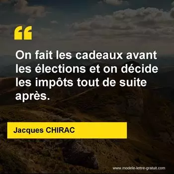 Citation Jacques CHIRAC