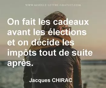 Citation de Jacques CHIRAC
