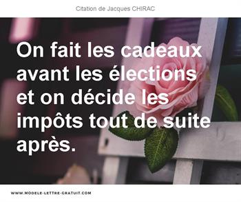 Citations Jacques CHIRAC