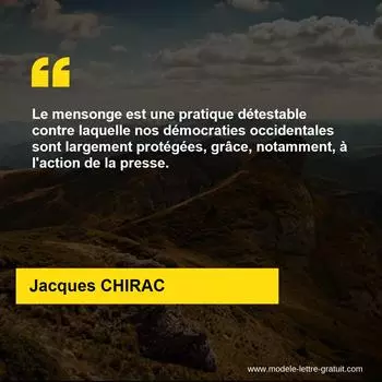 Citation Jacques CHIRAC