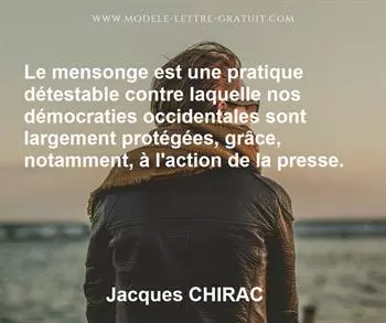 Citation de Jacques CHIRAC