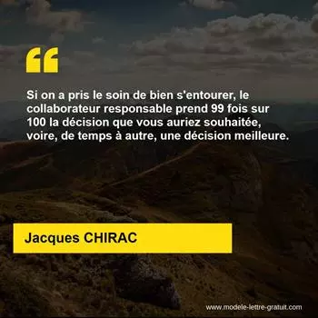 Citation Jacques CHIRAC