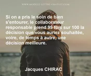 Citation de Jacques CHIRAC