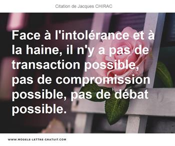 Citations Jacques CHIRAC
