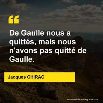 Citation Jacques CHIRAC