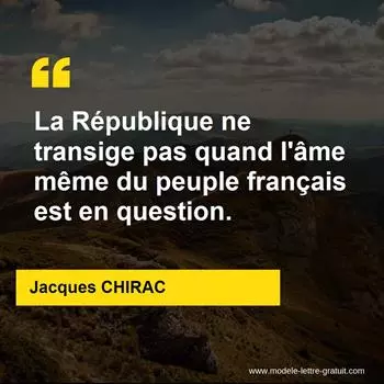 Citation Jacques CHIRAC