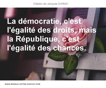 Citations Jacques CHIRAC
