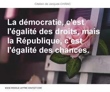 Citations Jacques CHIRAC
